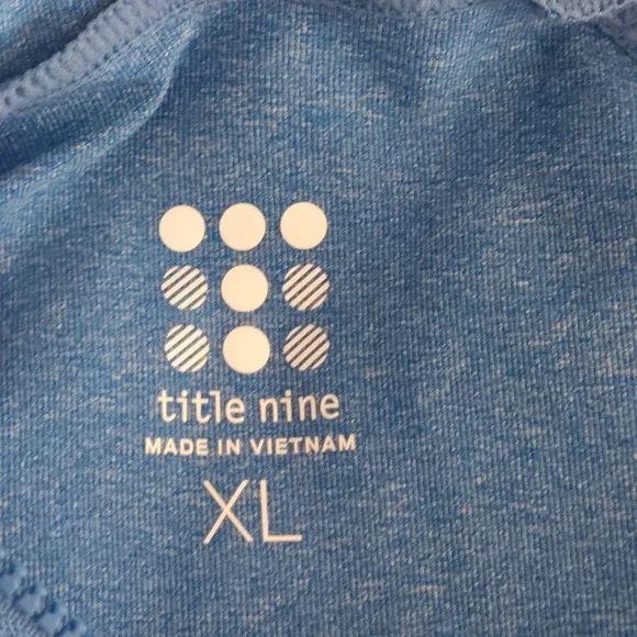 TITLE NINE Sunbuster 2.0 Zip Front Hoodie Blue UPF 50+ Sun Shirt XL Athleisure - Picture 5 of 6
